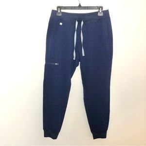FIGS Zamora 2.0 Jogger Style Scrub Bottoms Navy Petite Small NWT